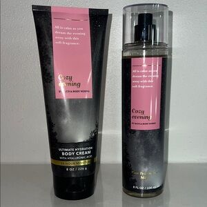 Bath and body works Cozy Evening Mist body cream
